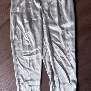 Babaton Cream Satin Trousers